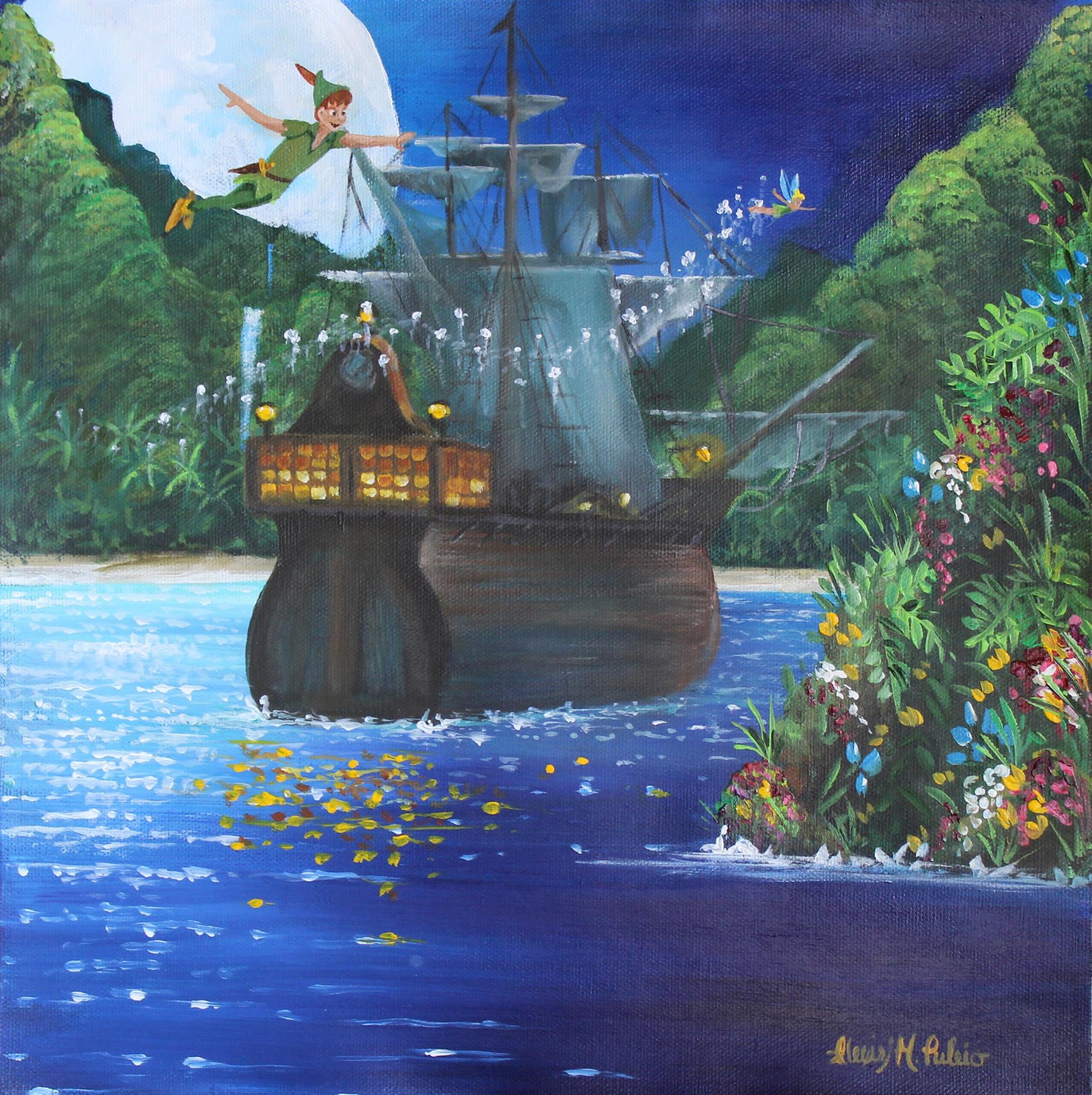 The Lagoon.peter Pan, Pirate Ship, Captain Hook, Pirate Art