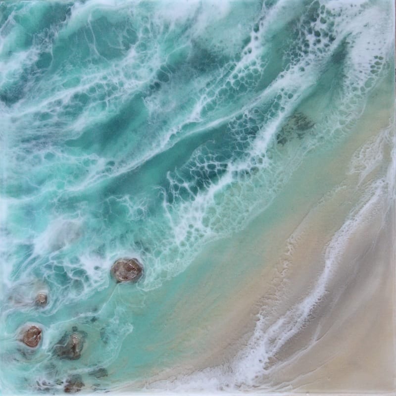 AERIAL OCEAN PAINTINGS - Alexis Martinez Puleio | Naples, Florida Artist